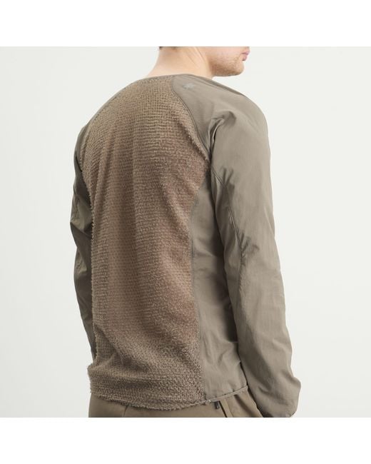 Goldwin Gray Kel Light Polartec Crew for men
