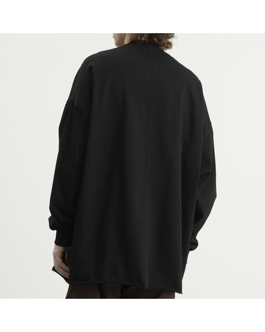 Rick Owens Black Long Sleeve Tommy T T-Shirt for men