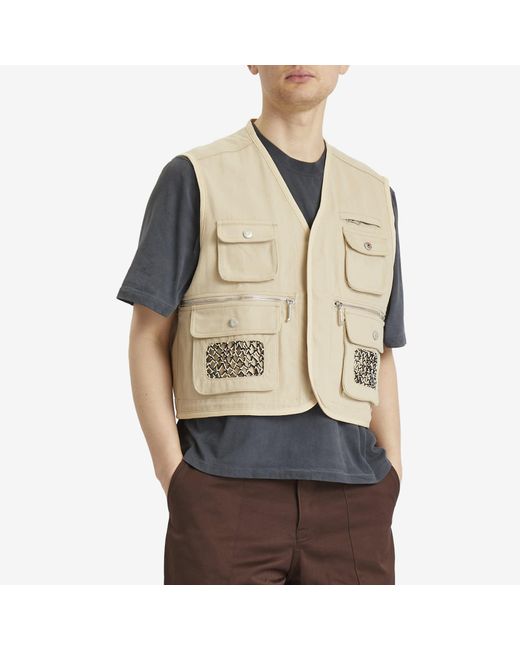 KENZO Natural Workwear Gilet for men