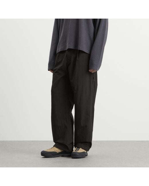 Snow Peak Black Nylon Double Rip Trousers for men