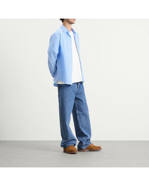 Folk Blue Relaxed Fit Shirt for men