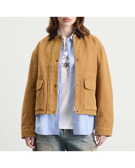 Acne Brown Onuk Canvas Wash Jacket