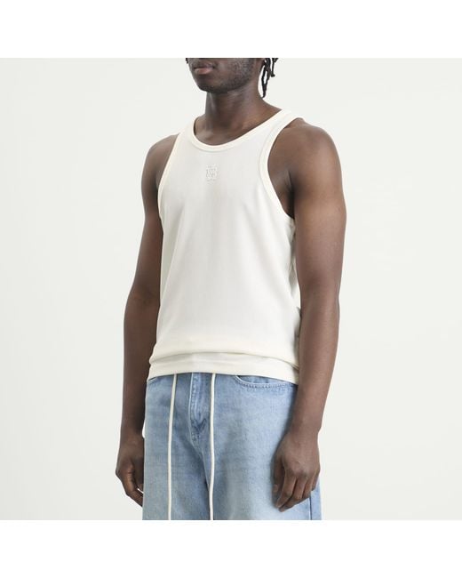 About Blank White Monogram 2 Pack Vests for men
