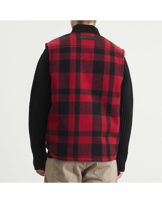 Junya Watanabe Red X Filson Wool Vest for men