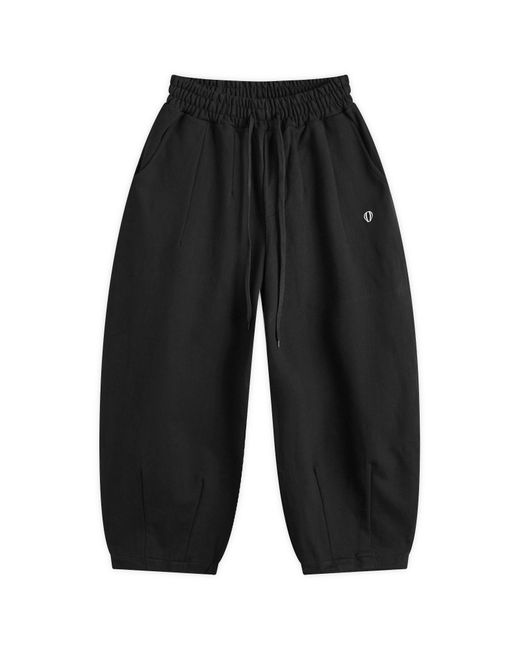 ANGLAN Black Wappen Balloon Sweatpants for men