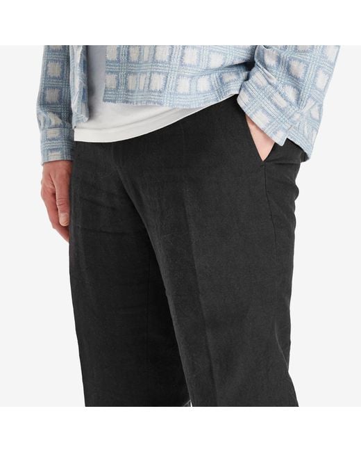 A Kind Of Guise Gray Elasticated Wide Trousers for men