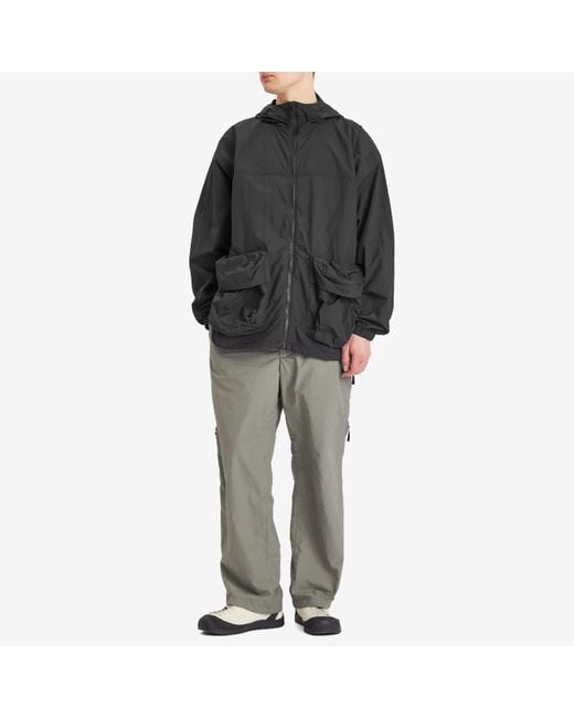 Snow Peak Black Nylon Tussah Jacket for men