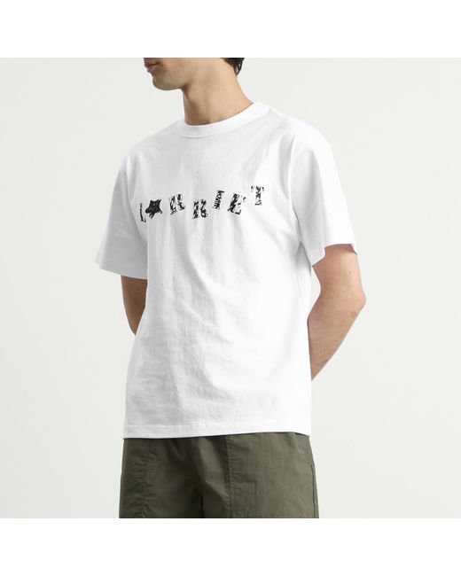 Larriet White Stencil T-Shirt for men