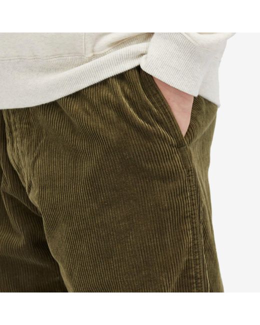 Human Made Green Corduroy Easy Pants for men