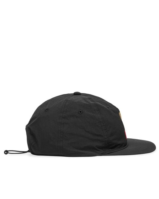 Satisfy Black Flitesilk 5 Panel Pinch Cap for men