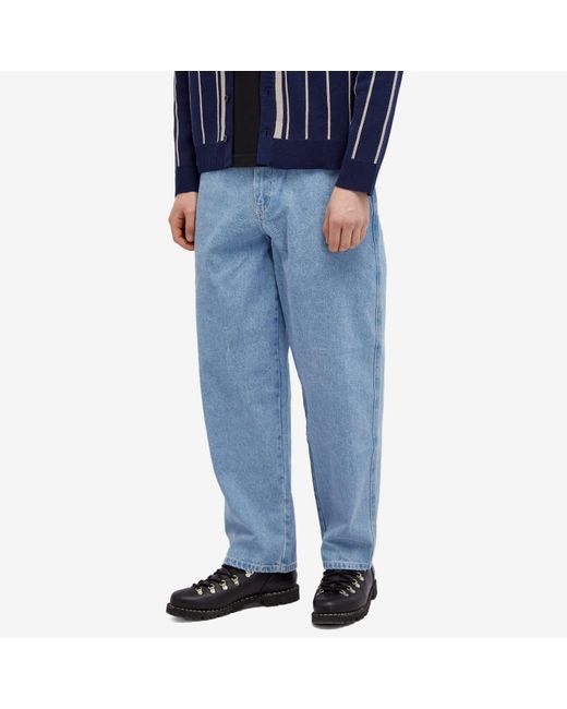 Dime Blue Classic Baggy Denim Pants for men