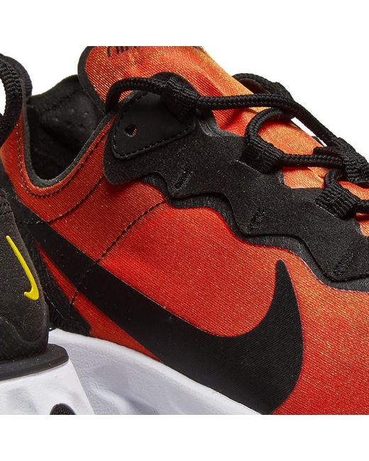 nike react element 55 premium orange