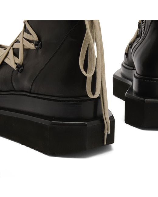 Rick Owens Megalace Turbo Cyclops Boot in Black for Men | Lyst