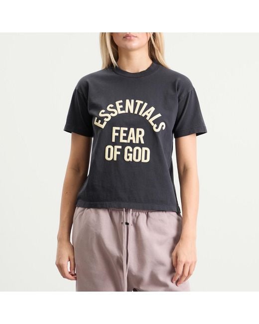 Fear Of God Black Campus Classic Short Sleeve T-Shirt