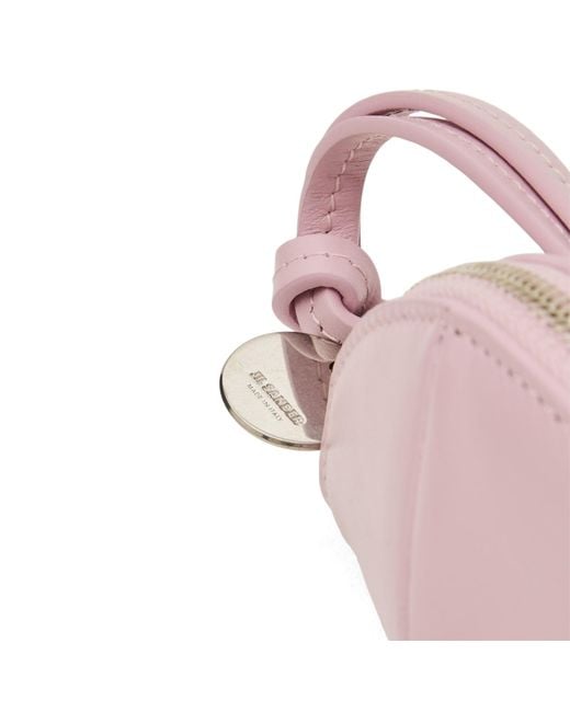Jil Sander Pink Small Curve Pouch