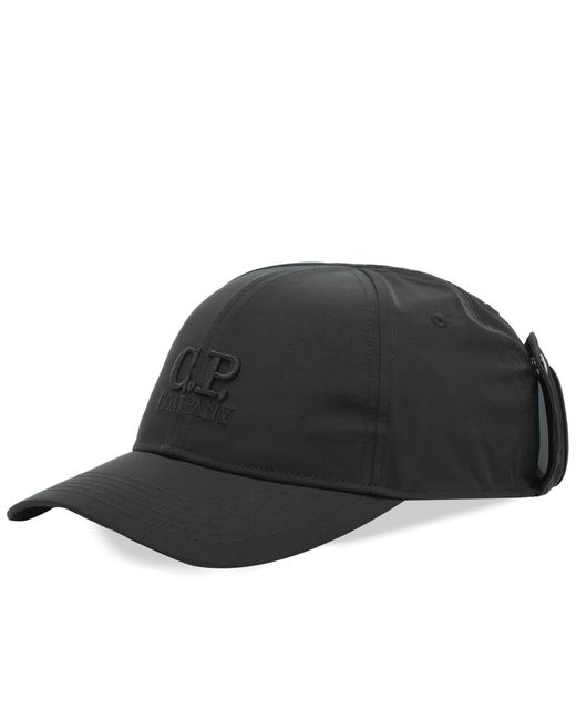 C P Company Black Chrome-R Goggle Cap for men