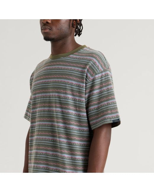 Thisisneverthat Gray X Gramicci Faded Striped T-Shirt for men