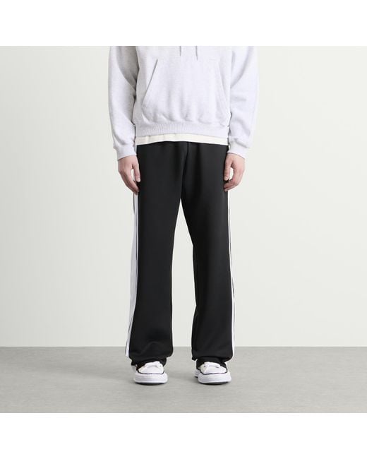 Cole Buxton Black Wide Stripe Sweatpants for men