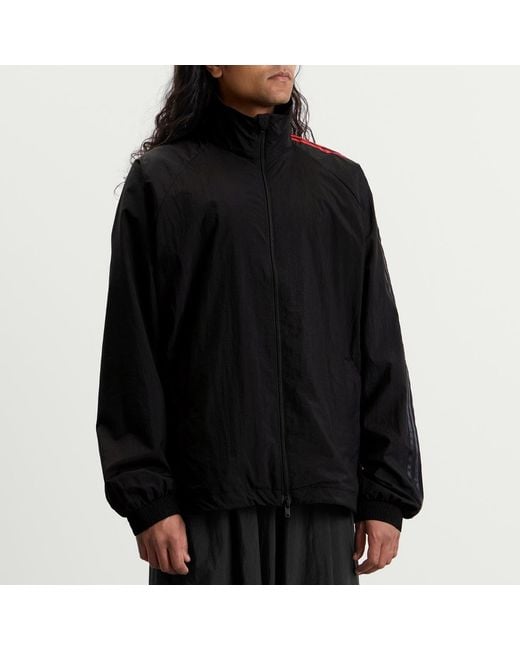 Y-3 Black Gradient Stripes Nylon Track Top for men