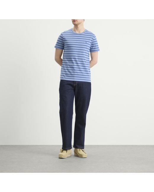 Polo Ralph Lauren Blue Stripe T-Shirt for men