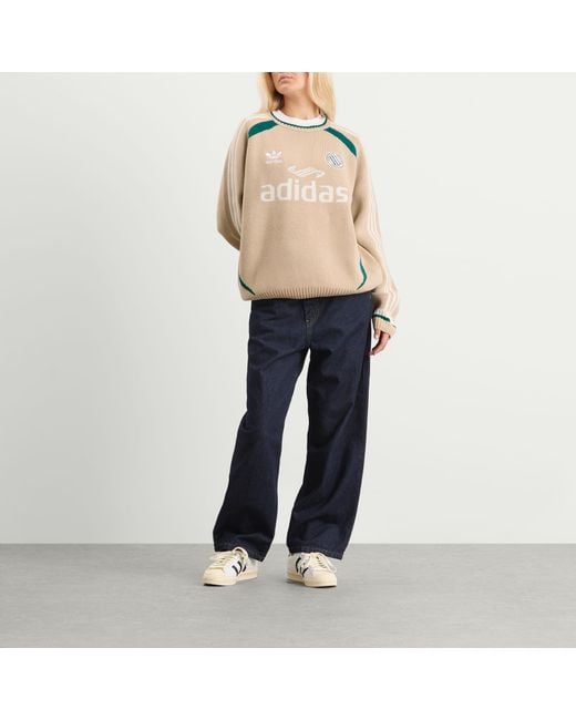 Adidas Natural Adicolor Crew Knit