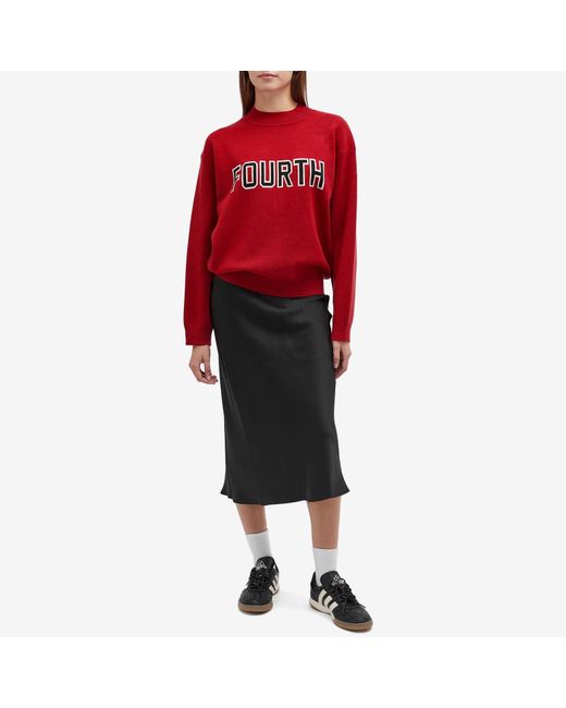4th & Reckless Red Lidia Knit Jumper