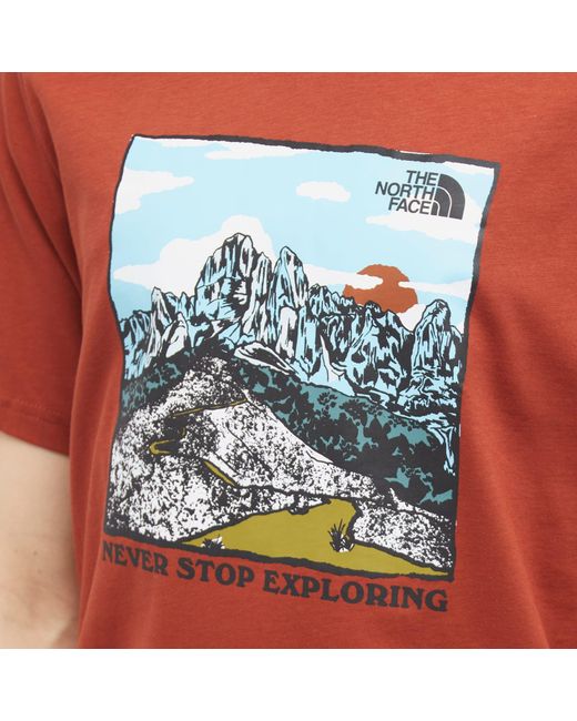 The North Face Red Graphic T-Shirt for men