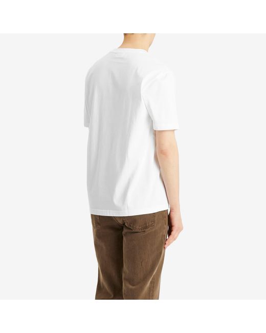 NN07 White Adam Print T-Shirt for men