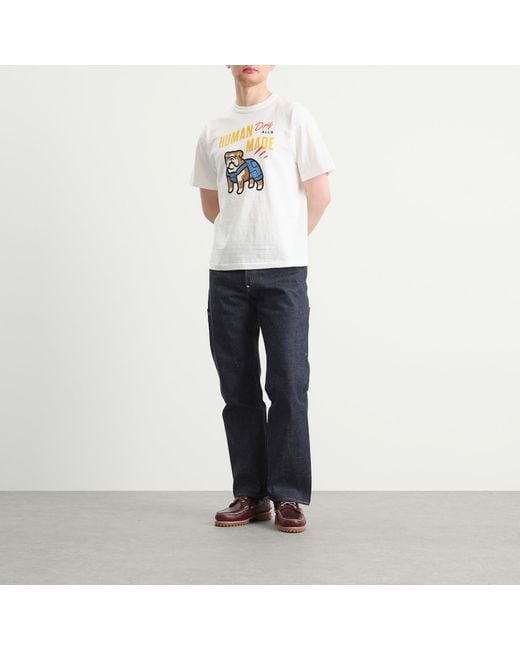Human Made White Dog Overalls T-Shirt for men