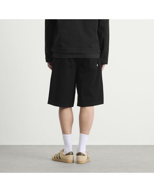 Wax London Black Kyle Twill Shorts for men