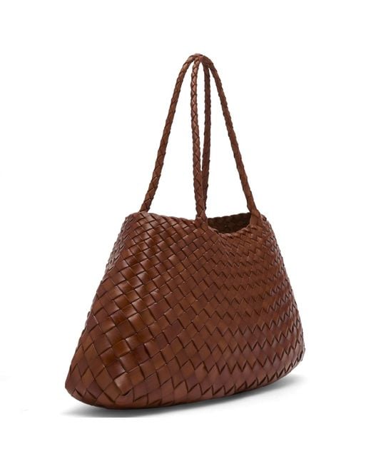 Dragon Diffusion Brown Santa Croce Large Bag
