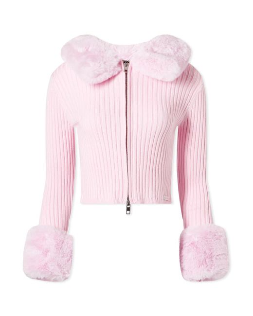 House Of Sunny Pink Waterloo peggy Knitted Cardigan