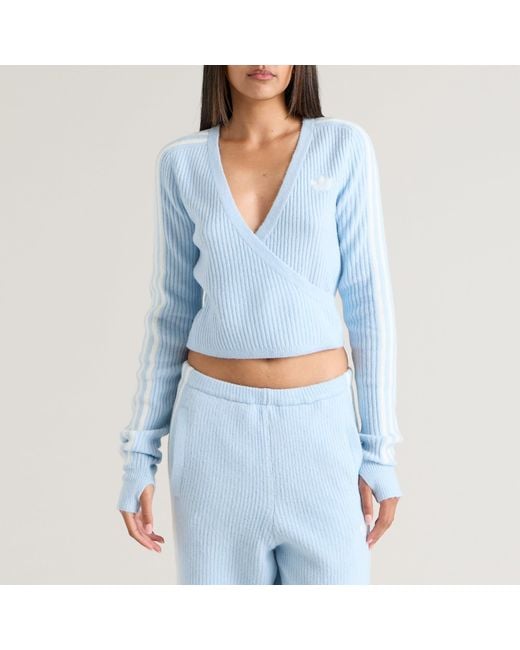 Adidas Blue X Jennie Knit Wrap Cardigan