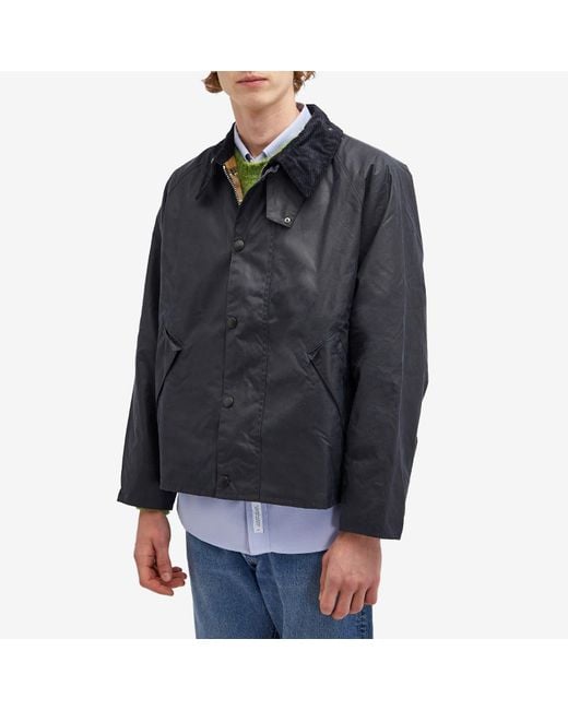 Barbour Transport Wax Jacket in Black for Men | Lyst Barbour Transport Wax Jacket in Black for Men | Lyst