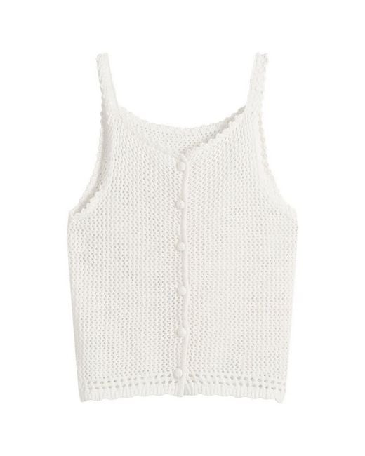 DUNST Natural Knit Vest Top
