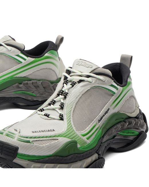 Balenciaga Green Triple S 2 Light Mesh Sneaker for men