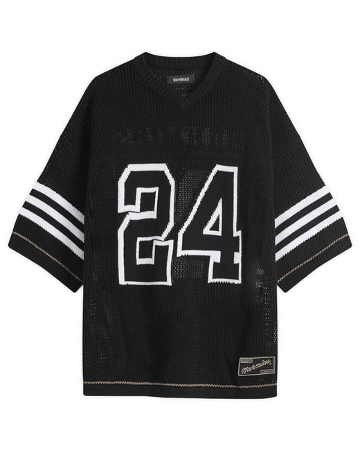 NAHMIAS Black Knit 24 Football Shirt for men