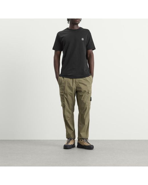 Stone Island Black Patch Logo T-Shirt for men