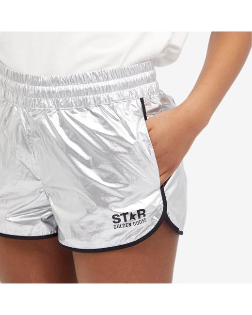 Golden Goose Deluxe Brand White Star Shorts