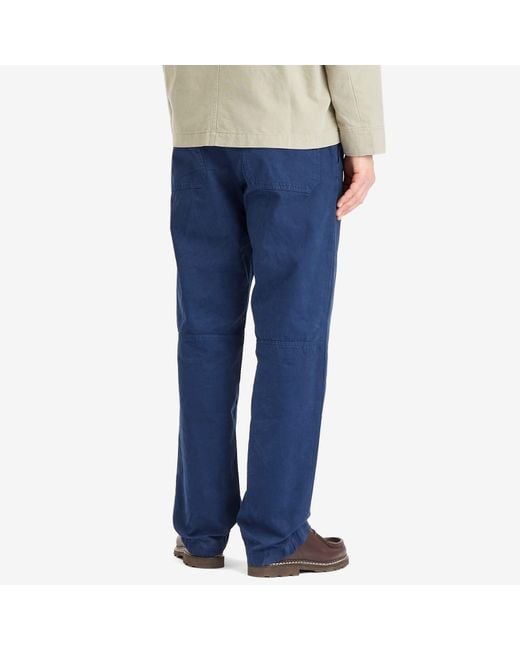 Norse Projects Blue Lukas Canvas Work Pants for men