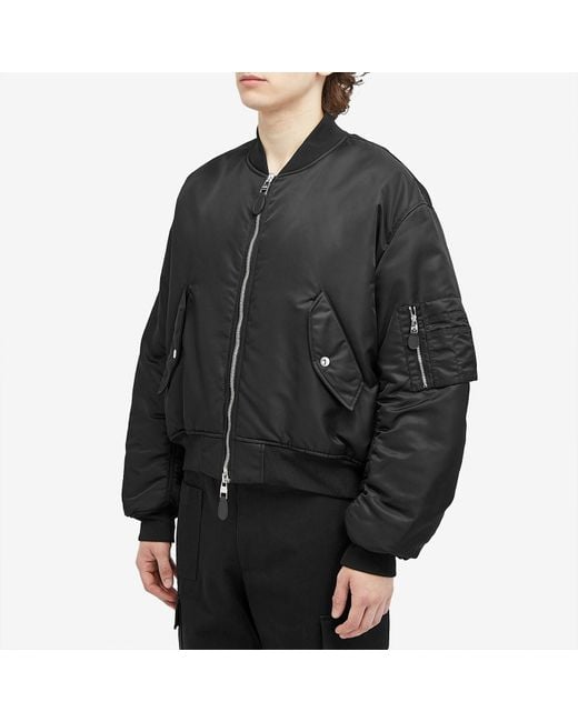 McQueen Ma-1 Bomber Jacket in Black for Men | Lyst McQueen Ma-1 Bomber Jacket in Black for Men | Lyst