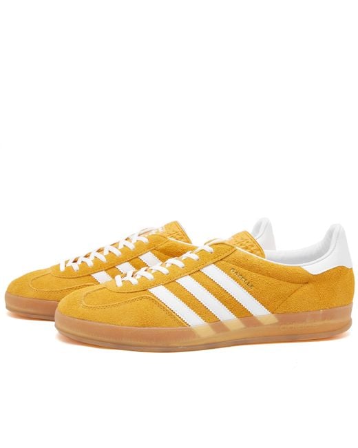 Adidas Yellow Gazelle Indoor Sneakers for men
