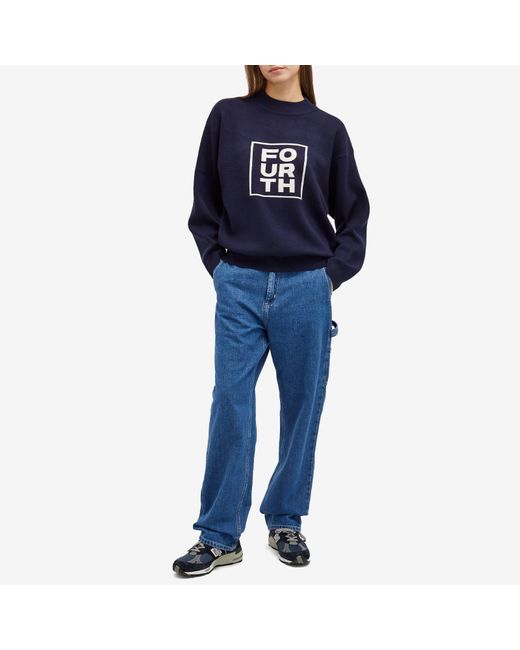 4th & Reckless Blue Valene Knit Jumper