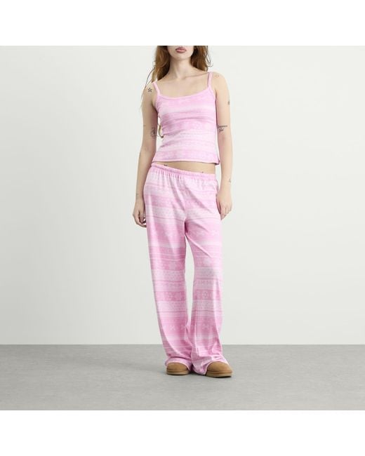 Skims Pink Plush Pointelle Cami Top