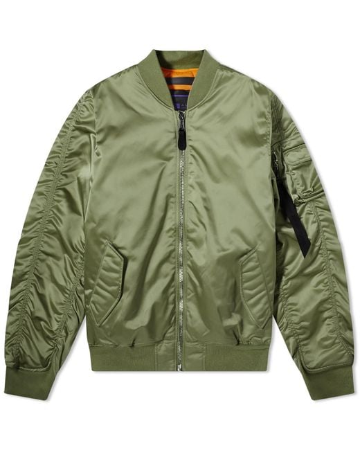 Alpha Industries Green Uv Ma-1 Jacket for men