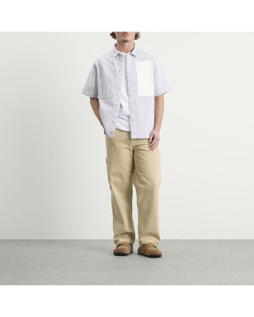 Stan Ray Blue Short Sleeve Painter Shirt for men