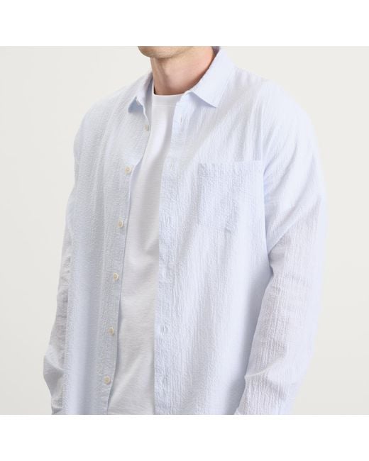 Folk White Relaxed Fit Shirt for men