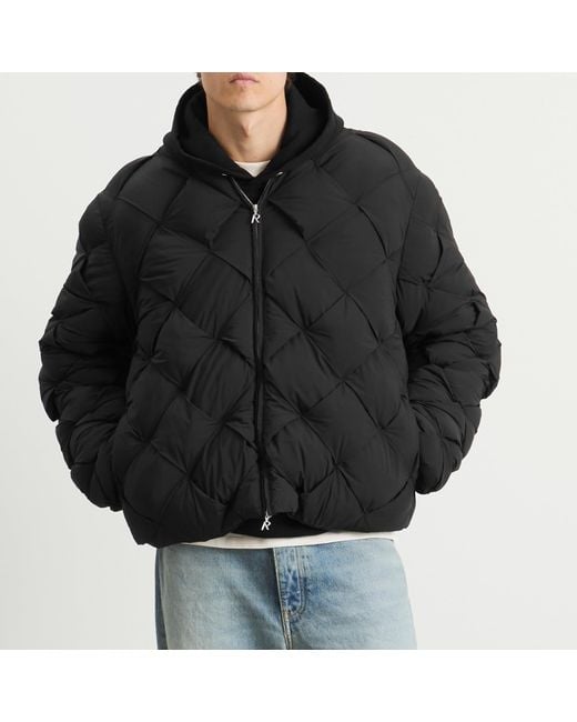 Represent Black Pillow Puffer Jacket for men