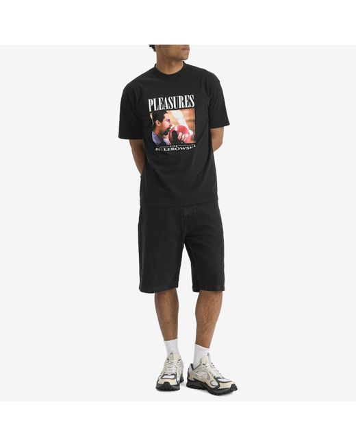Pleasures Black X The Big Lebowski Lick T-Shirt for men