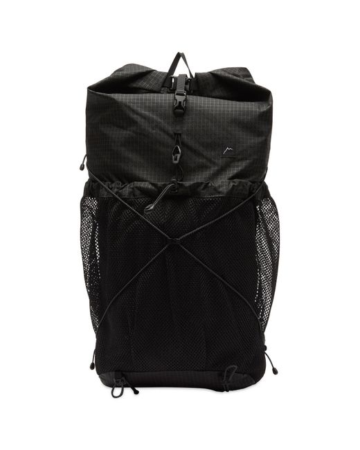 CAYL Black Gaya Rolltop Mesh Backpack for men